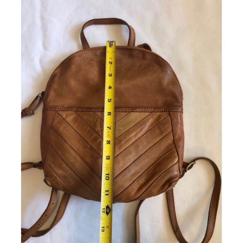 Margot New York Soft Tan Leather Backpack - Picture 10 of 10